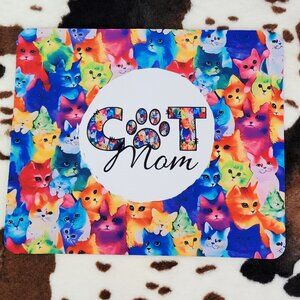 Cat Mom Non Slip Custom Mouse Pad
